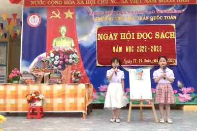 CHƯƠNG TRÌNH “NGÀY HỘI ĐỌC SÁCH – NĂM HỌC 2022 – 2023” LIÊN ĐỘI TRƯỜNG TH TRẦN QUỐC TOẢN
