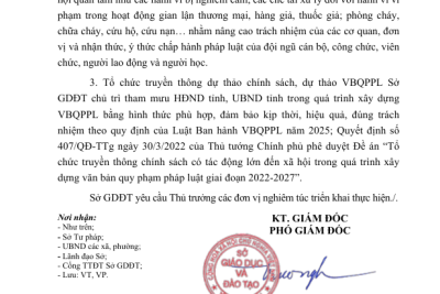 CÔNG VĂN PHỔ BIẾN CÁC VĂN BẢN MỚI, VĂN BẢN LIÊN QUAN CHÍNH QUYỀN ĐỊA PHƯƠNG 2 CẤP VÀ CÁC VẤN ĐỀ XÃ HỘI QUAN TÂM