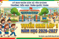 THÔNG BÁO TUYỂN SINH LỚP 1 NĂM HỌC 2026-2027